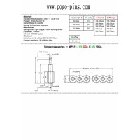 Pogo pin connector-DIP-2.54mm pitch-double row-H4.5-5.0mm