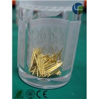 micro spring contact pin with double end and gold plated, pogo pin for BGA socket testing