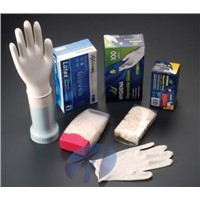 Disposable breathable powered or power free Latex Exam Gloves