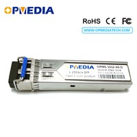 1000BASE-EX SFP transceiver,1.25G 1310nm 40km SFP optical module with LC connector and DDM function