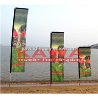 Custom outdoor vertical feather banner