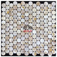 wholesale circle wall decoration shell slab villa