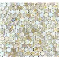 customized circle shell mosaic decoration slab