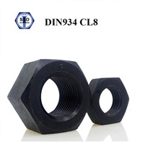 DIN934 Class8 Structure Nut Black Finish Hex Nut