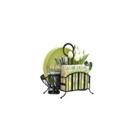 Picnic Utensil Caddy, Basket, Removable Handle