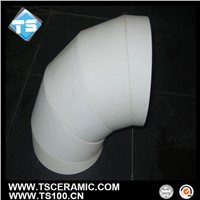 Super abrasion resistant alumina ceramic bend lining