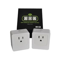HuaFanQinLu Smart Plug, Wi-Fi, APP control, Max 13A (Pure White)