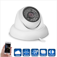 Outdoor HD 1080P IR Night Vision POE Power IR Dome IP Camera ONVIF