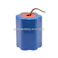 Rechargeable battery pack Li-ion 18650 7.4V 10200mAh with Protection PCB
