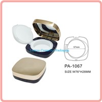 Square air cushion powder case, compact powder case, cosmetics packaging