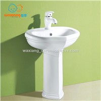 [Waxiang Ceramics WB-2200] Children's Lavatory Pedestal Sink White China Wash Station,for children
