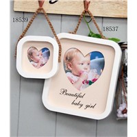 wooden hanging picture frame for baby