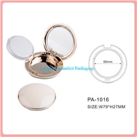 Empty compact powder case, compact case with mirror, cosmetic packaging