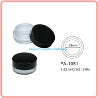 Empty eyeliner cream jar, cosmetic jar, plastic jar