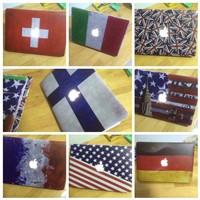 country flag pattern Plastic Case for Macbook Pro Retina 13