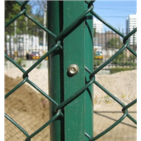 Cheap Garden Used Galvanized and PVC Chain Link Fence For Sale