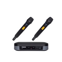 Professional UHF Dual Channel Wireless Microphone System with 2 microphones for karaoke G-