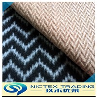 yarn dyed woven wool herringbone fabric supplier from China