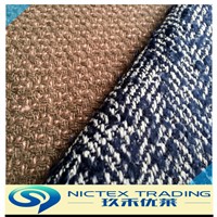 tweed polyester wool blended fabric for overcoat