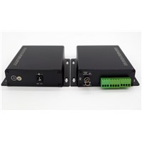 1ch BIDI contact closure to fiber optic converter for control system support dry contact closure
