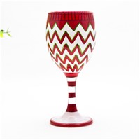 Christmas Cup Color Glass Goblet