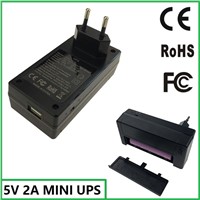 110V 220V ip camera use 5v battery backup 5v ups power supply mini ups 5v 2a