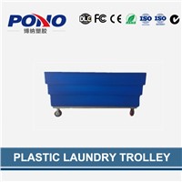 Pono9009 plastic laundry trolley with large storage space and heavy loading capacity