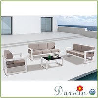 Outdoor patio powder coating aluminum sofa sets