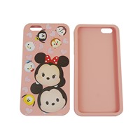 Cartoon 3d embossed Micky customize print silicone phone case