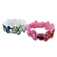 Kids favourite micky customize soft silicone bracelet wristband