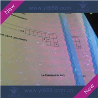 UV fiber watermark security printing paper