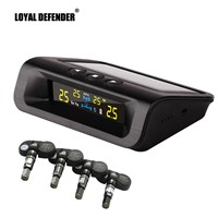 Car TPMS tire pressure monitoring system internal &amp;amp; external sensor power solar TPMS tyre gauge