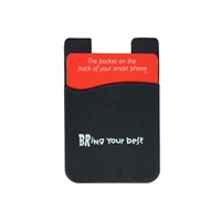 3M sticker phone card holder custom silicone mobile wallet