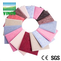 100% raw materials polyester fiber acoustic panel colorful decoration for room