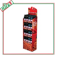 Cardboard material point of purchase coffee display stand