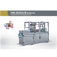 HM200A-B transparent film over wrapping packing machine