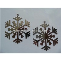 Metal Christmas decoration Ornament,hollow out stainless steel metal bookmark