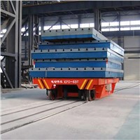 Steel Structure Transport Heavy Duty Electric Motorized Rail Flat Cart