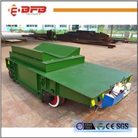 V Frame Type Electric Rail Flat Trolley For Cylinder Objects Handling