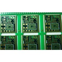 4 layer immersion gold Bluetooth module PCB with impedance 0.2mm half hole and Buried via multilayer