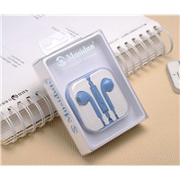 Blue Stereo Sports Earphone with Mic for Music and Call