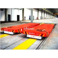 High Frequency Production line Usage Busbar Powered Rail Transfer Cart