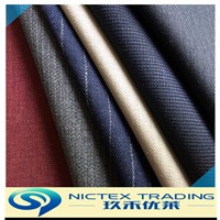 China supplier blended red black dark blue yellow grey color terylene wool suit fabrics