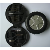 19 piece mini tyre shaped factory tool set promotional gifts for customers