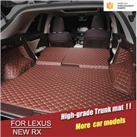 High quality! Special trunk mats for Lexus NX waterproof leather trunk carpets for Lexus