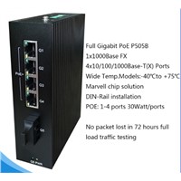 4x10/100/1000BaseT(X) PoE Ports &amp;amp; 1x1000BaseX Port Gigabit Switch P505B