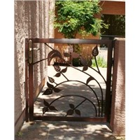 wrought iron garden pedestrain gate
