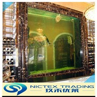 customized large size decoration transparent embedded acrylic fish tank in 10mm to 350mm