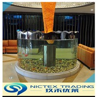 10mm to 350mm customized transparent cylindrical aquarium acrylic tank