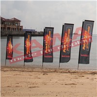 Block advertising feather flag for sale